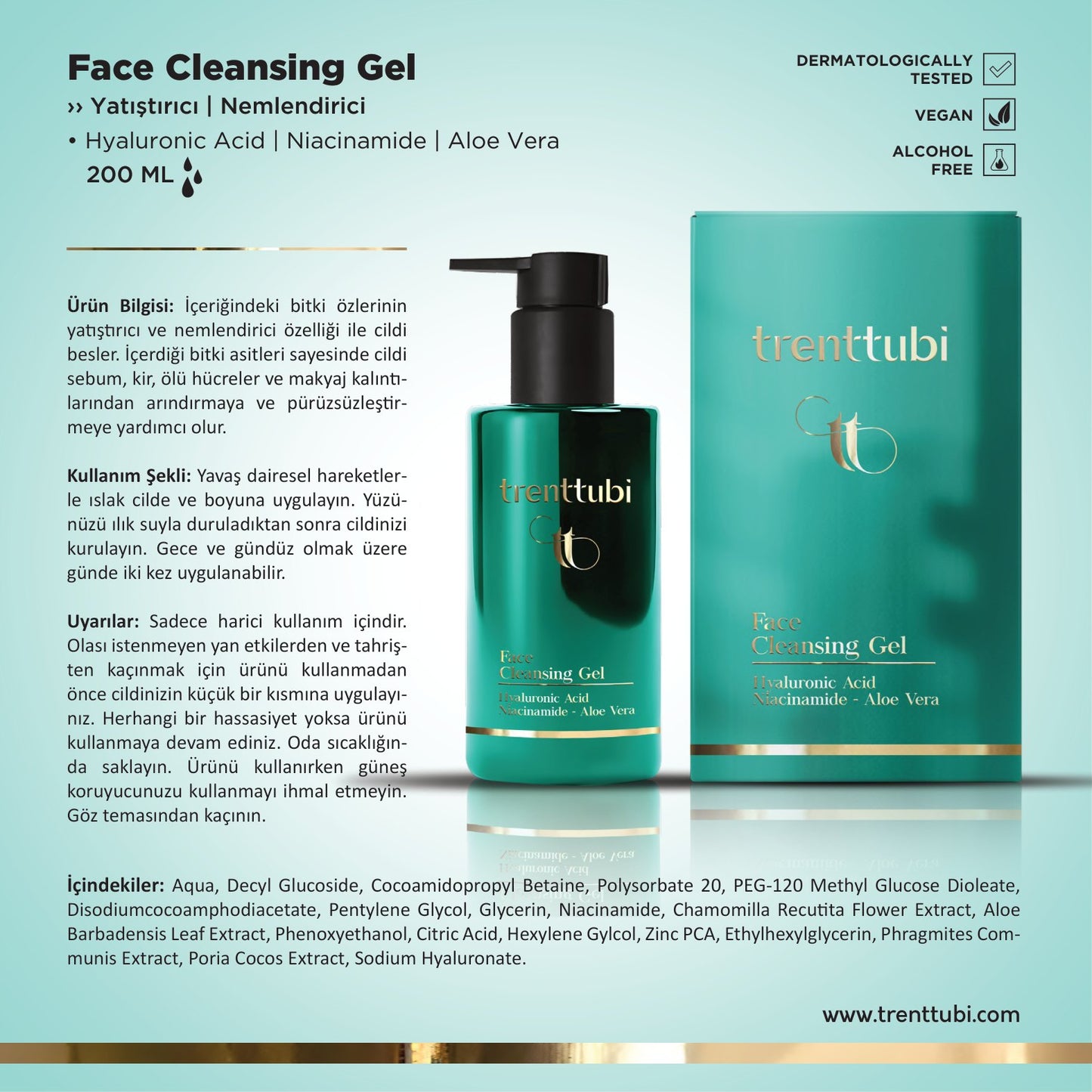 Face Cleansing Gel - Trenttubi 200 ML