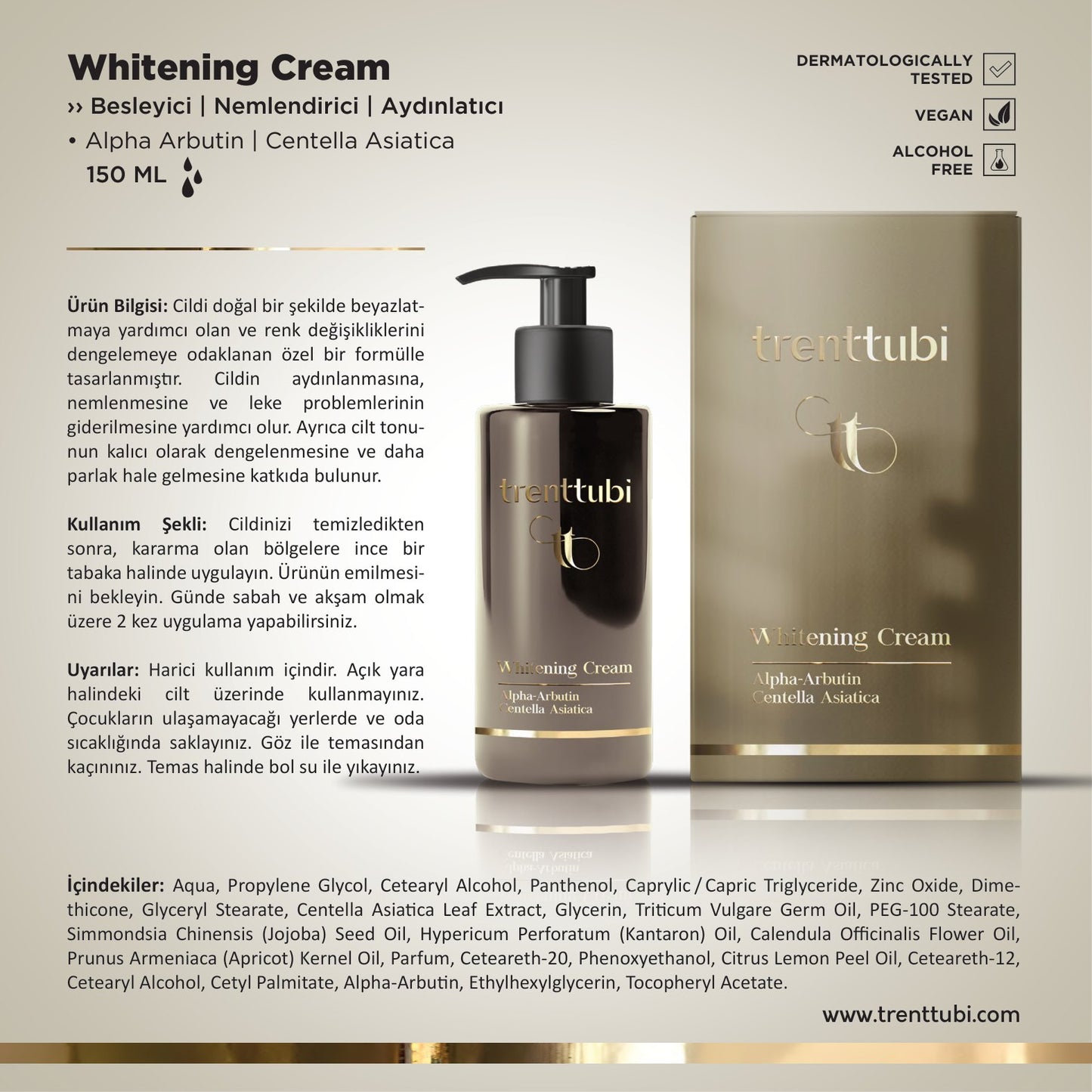 Whitening Cream - Trenttubi 150 ML