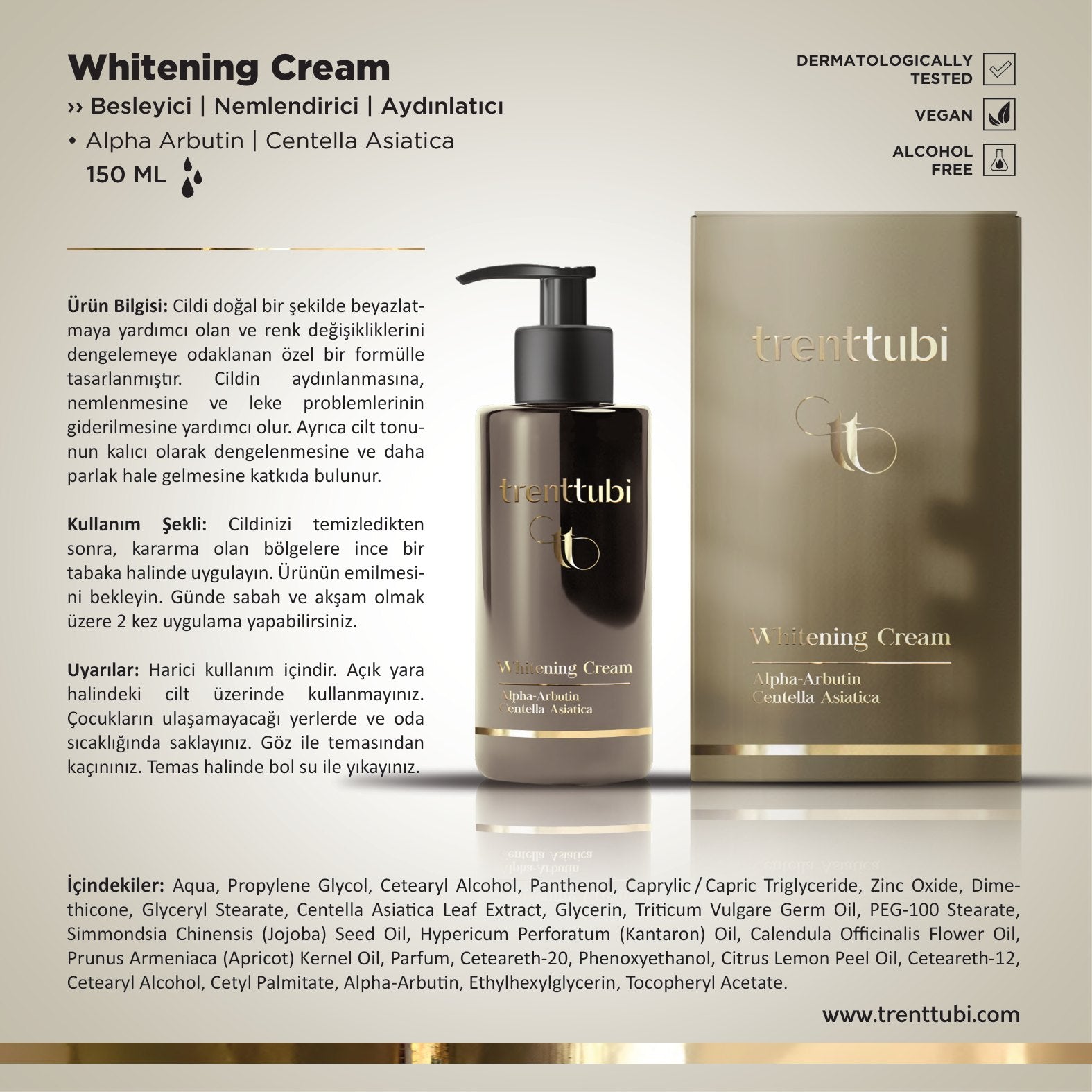 Whitening Cream - Trenttubi 150 ML