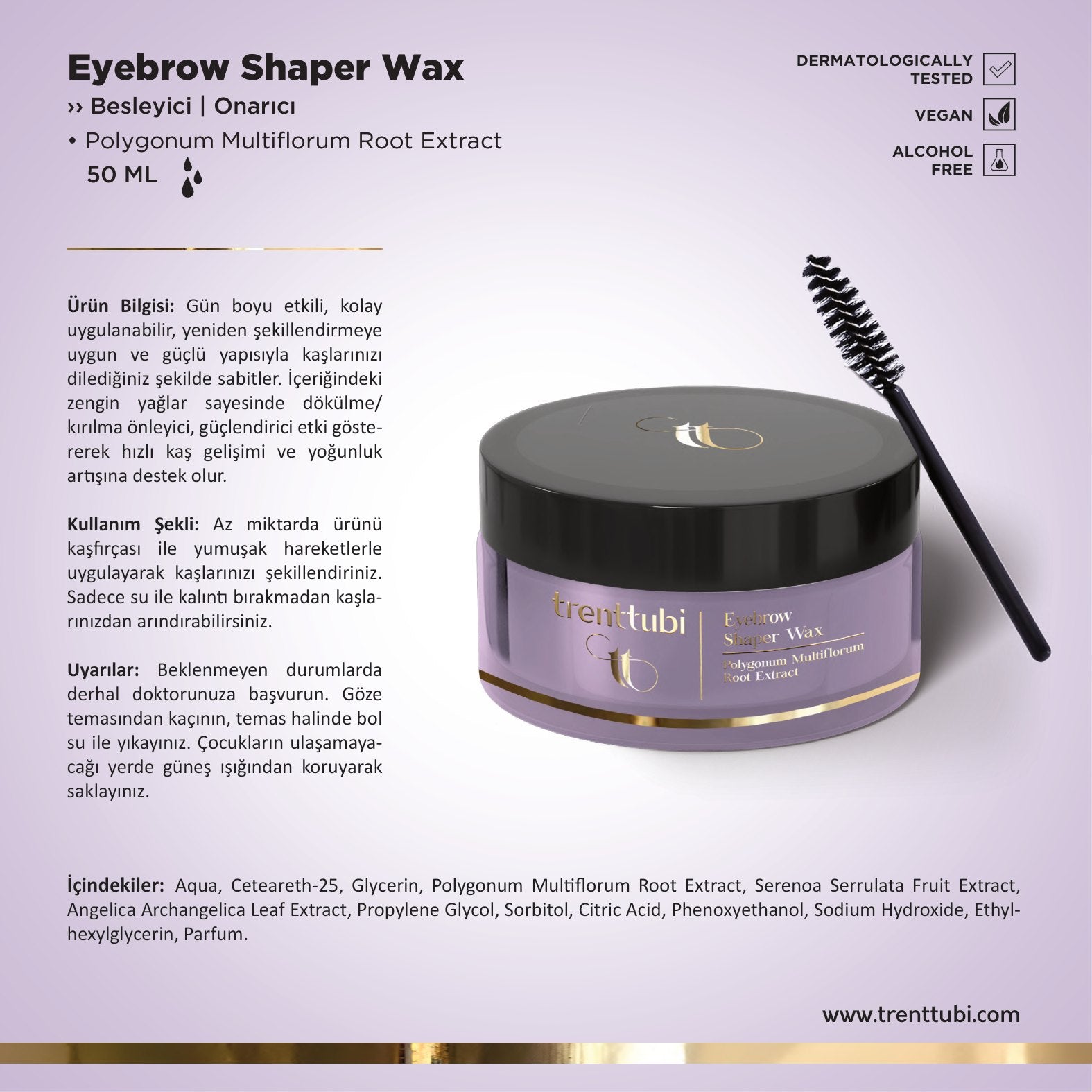Eyebrow Shaper Wax - Trenttubi 50 ML